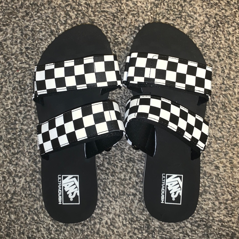 Vans Checkerboard Velcro Slide